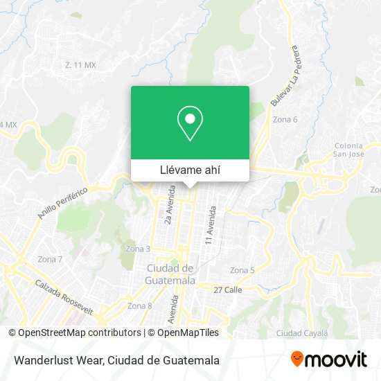 Mapa de Wanderlust Wear