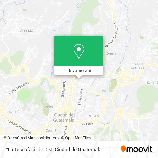 Mapa de *Lu Tecnofacil de Dist