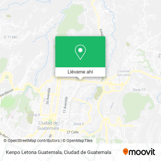 Mapa de Kenpo Letona Guatemala