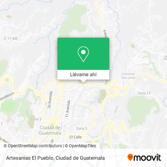 Mapa de Artesanias El Pueblo