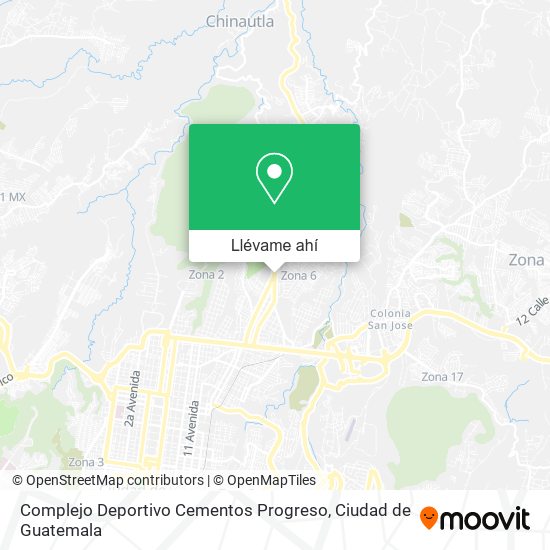 Mapa de Complejo Deportivo Cementos Progreso