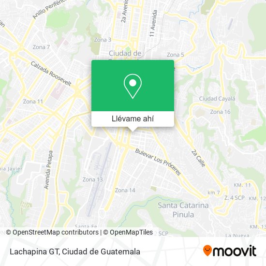 Mapa de Lachapina GT