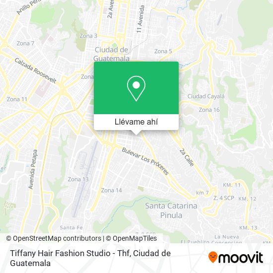 Mapa de Tiffany Hair Fashion Studio - Thf