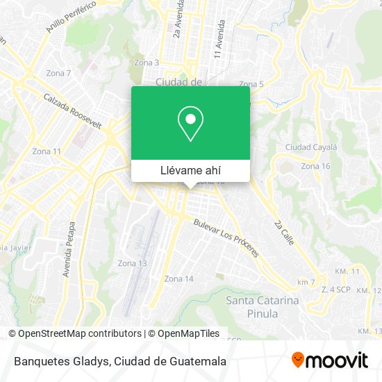 Mapa de Banquetes Gladys