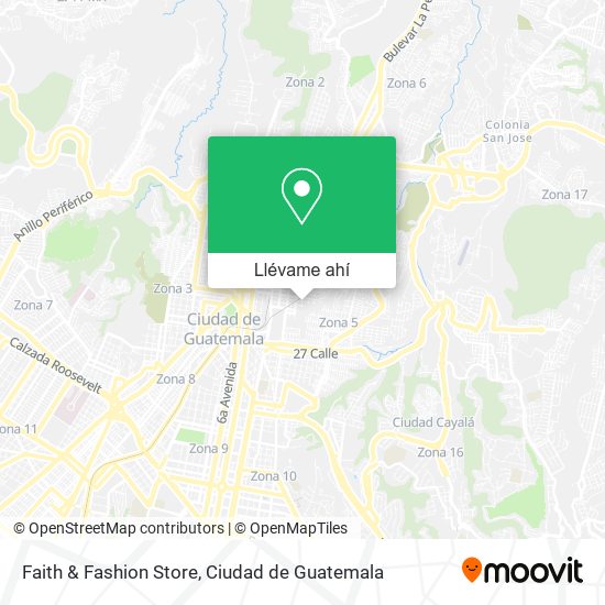 Mapa de Faith & Fashion Store