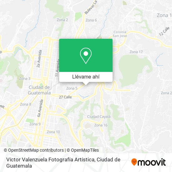 Mapa de Víctor Valenzuela Fotografía Artística