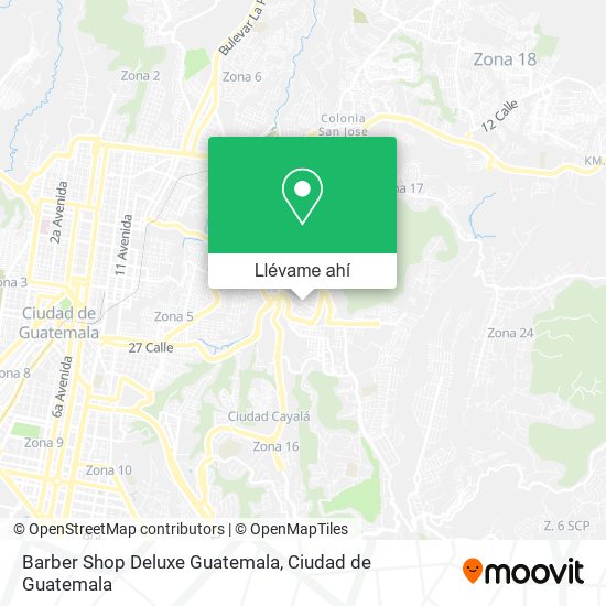 Mapa de Barber Shop Deluxe Guatemala