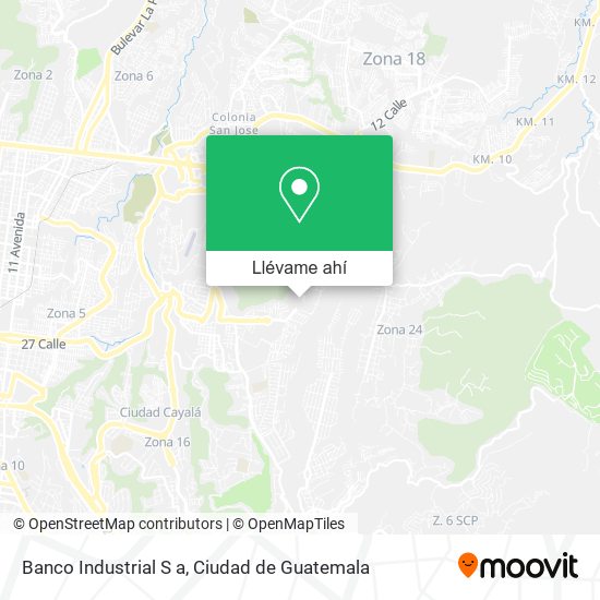 Mapa de Banco Industrial S a