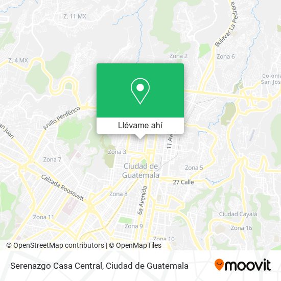 Mapa de Serenazgo Casa Central