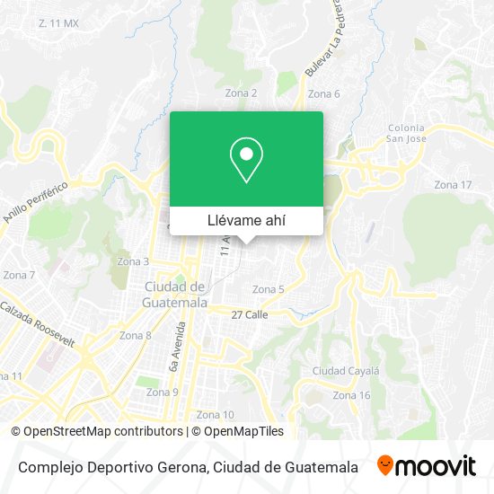 Mapa de Complejo Deportivo Gerona