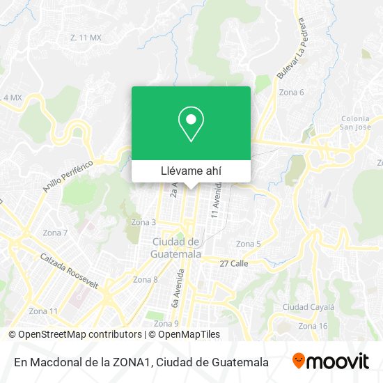 Mapa de En Macdonal de la ZONA1