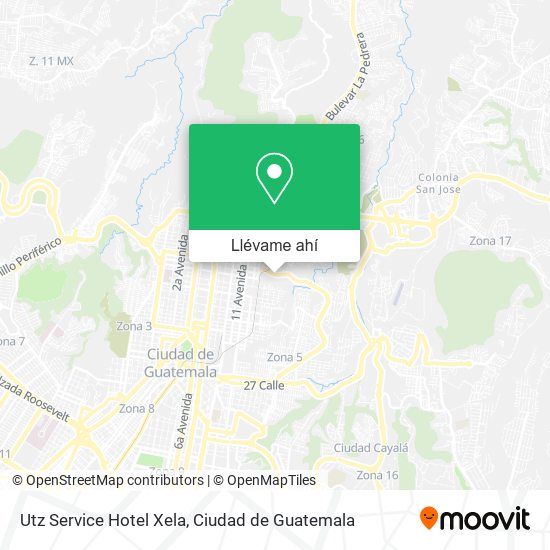 Mapa de Utz Service Hotel Xela