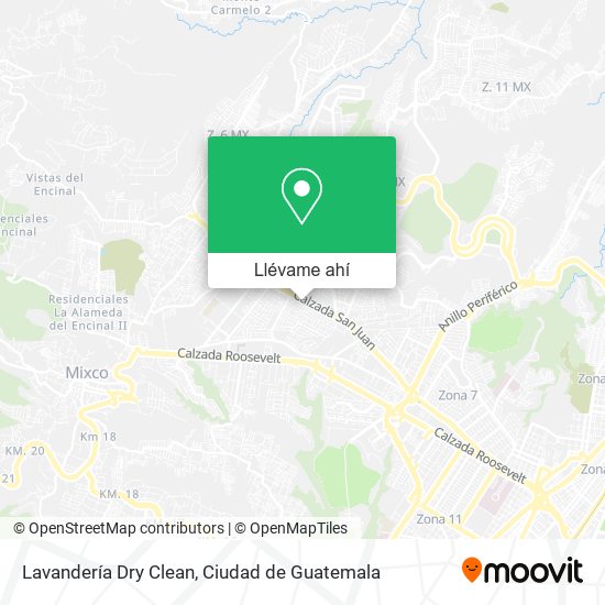 Mapa de Lavandería Dry Clean