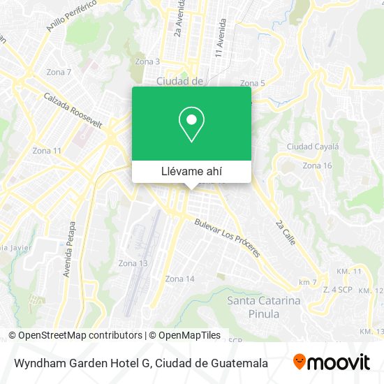 Mapa de Wyndham Garden Hotel G