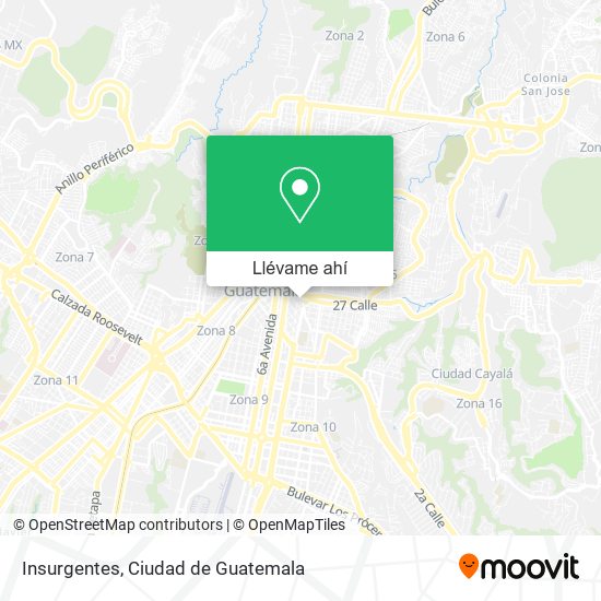 Mapa de Insurgentes