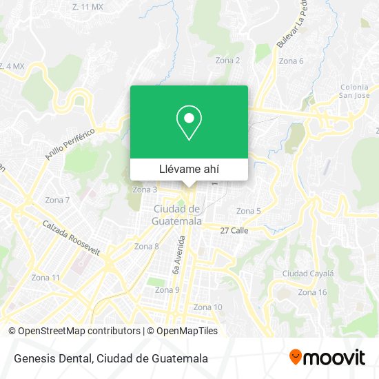 Mapa de Genesis Dental