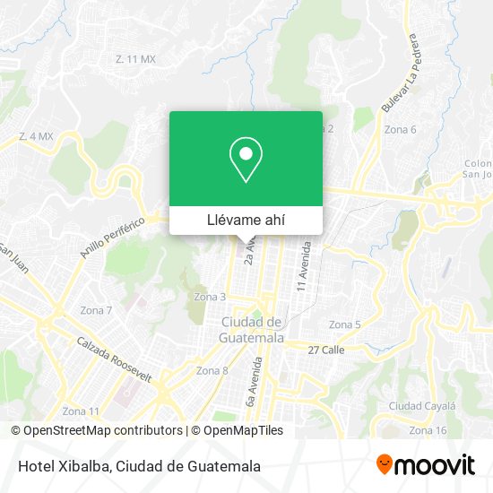 Mapa de Hotel Xibalba