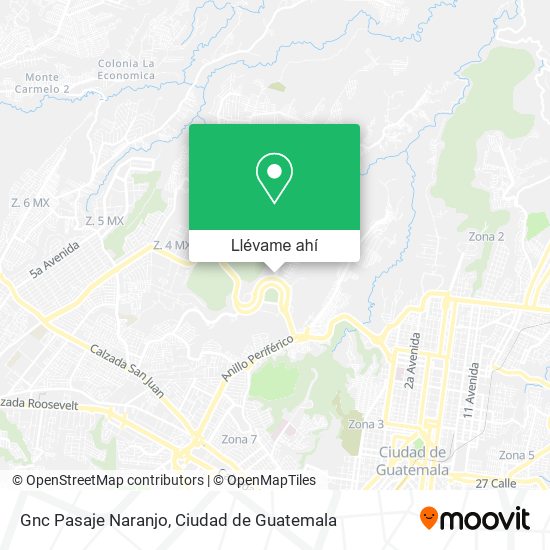 Mapa de Gnc Pasaje Naranjo