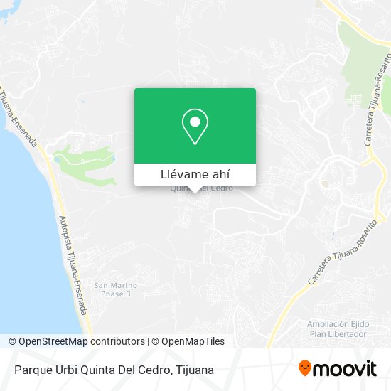 Cómo llegar a Parque Urbi Quinta Del Cedro en Tijuana en Autobús?