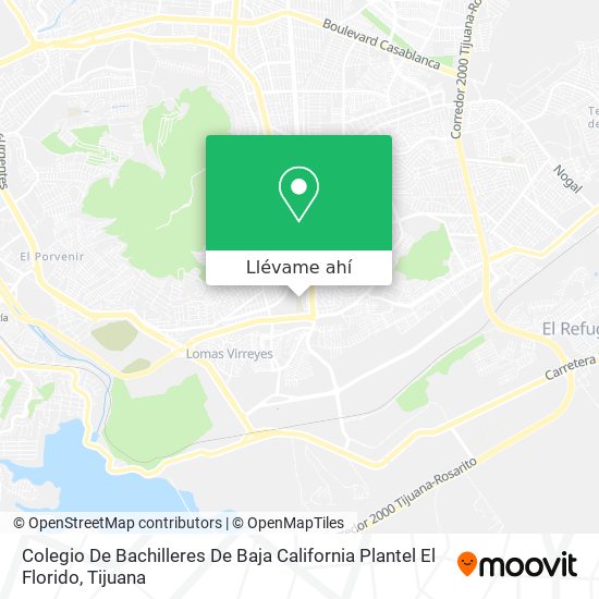 Cómo llegar a Colegio De Bachilleres De Baja California Plantel El Florido  en Tijuana en Autobús?