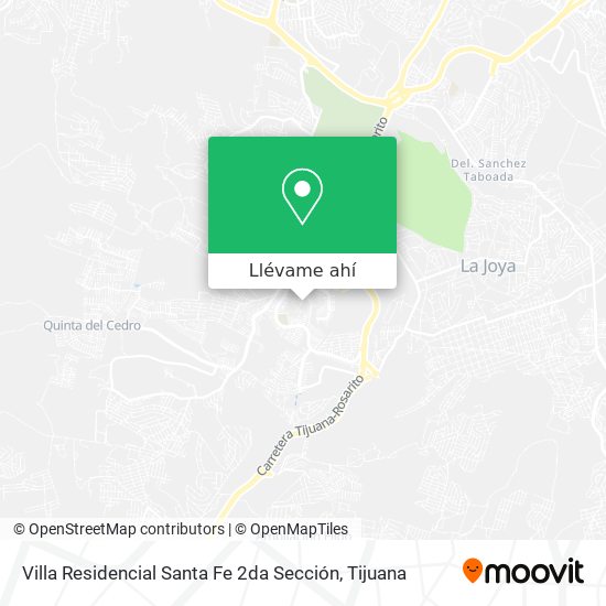 Cómo llegar a Villa Residencial Santa Fe 2da Sección en Tijuana en Autobús?