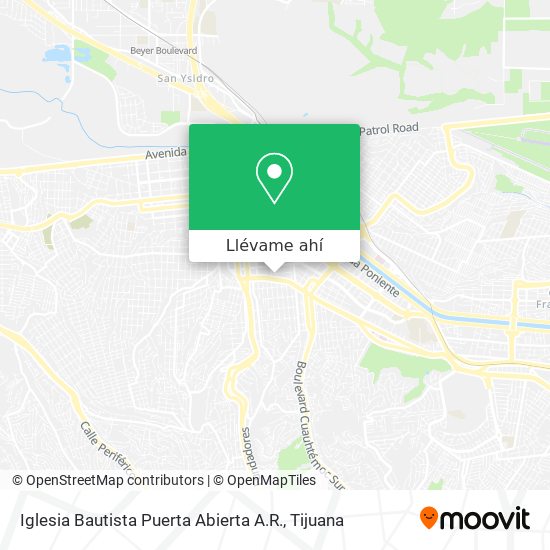 Cómo llegar a Iglesia Bautista Puerta Abierta . en Tijuana en Autobús?