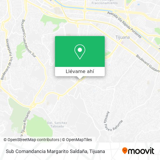 Mapa de Sub Comandancia Margarito Saldaña