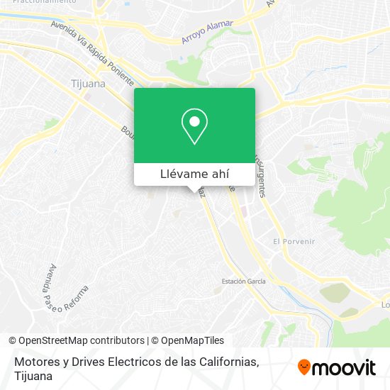 Mapa de Motores y Drives Electricos de las Californias