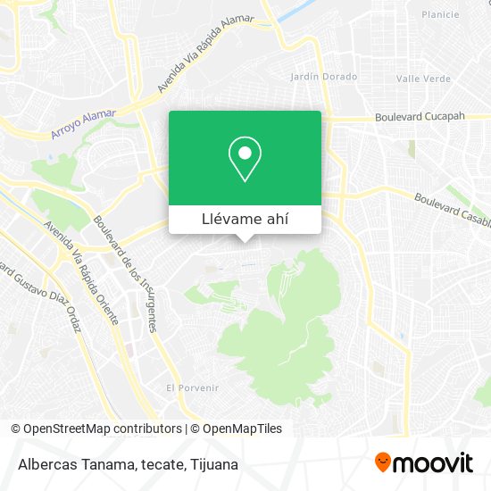 Cómo llegar a Albercas Tanama, tecate en Tijuana en Autobús?