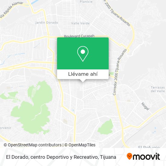 Mapa de El Dorado, centro Deportivo y Recreativo