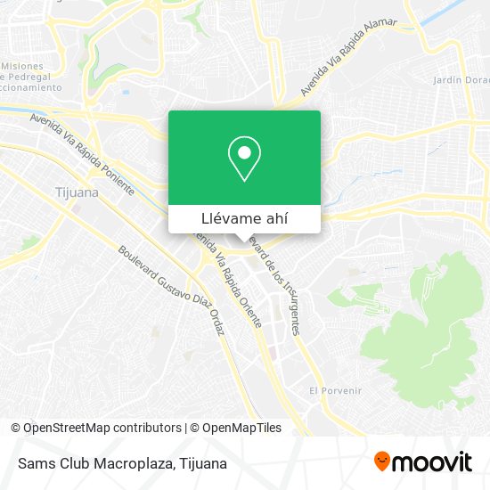 Cómo llegar a Sams Club Macroplaza en Tijuana en Autobús?