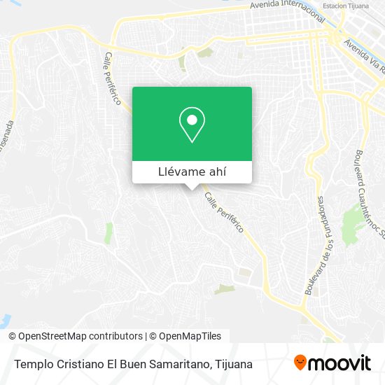 Mapa de Templo Cristiano El Buen Samaritano