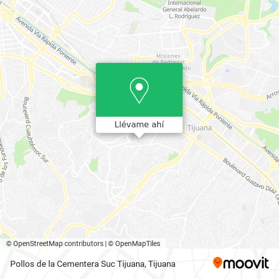 Cómo llegar a Pollos de la Cementera Suc Tijuana en Autobús?