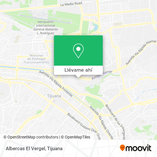 Cómo llegar a Albercas El Vergel en Tijuana en Autobús?