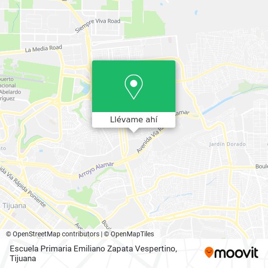 Mapa de Escuela Primaria Emiliano Zapata Vespertino