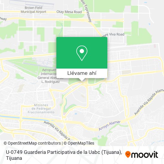 Mapa de U-0749 Guarderia Participativa de la Uabc (Tijuana)