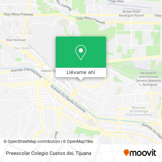 Cómo llegar a Preescolar Colegio Custos dei en Tijuana en Autobús?