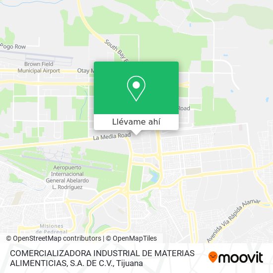 Cómo llegar a COMERCIALIZADORA INDUSTRIAL DE MATERIAS ALIMENTICIAS, . DE  . en Tijuana en Autobús?