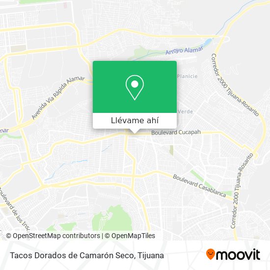 Mapa de Tacos Dorados de Camarón Seco