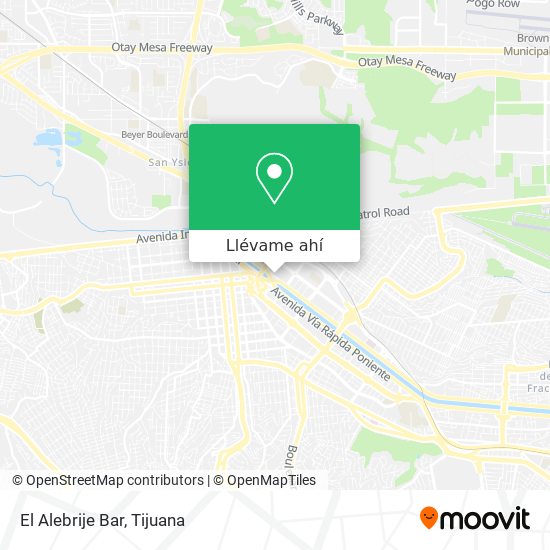 Cómo llegar a El Alebrije Bar en Tijuana en Autobús?