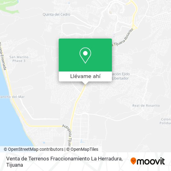 Mapa de Venta de Terrenos Fraccionamiento La Herradura