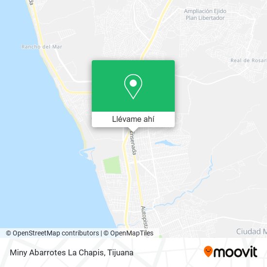 Mapa de Miny Abarrotes La Chapis