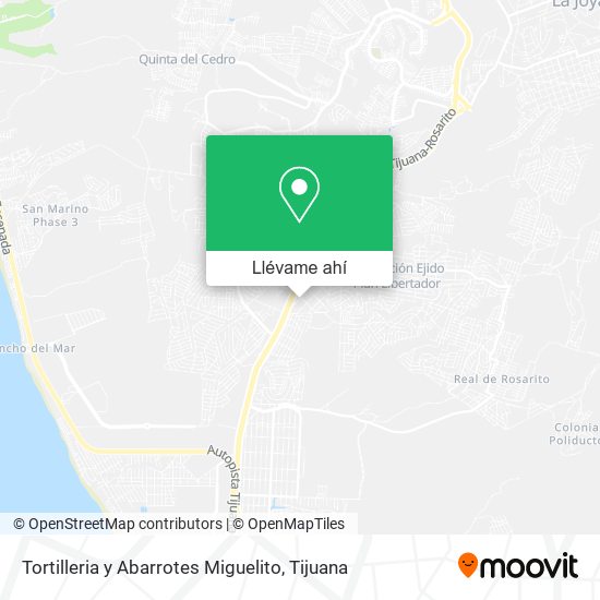 Mapa de Tortilleria y Abarrotes Miguelito