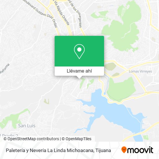 Mapa de Paletería y Nevería La Linda Michoacana