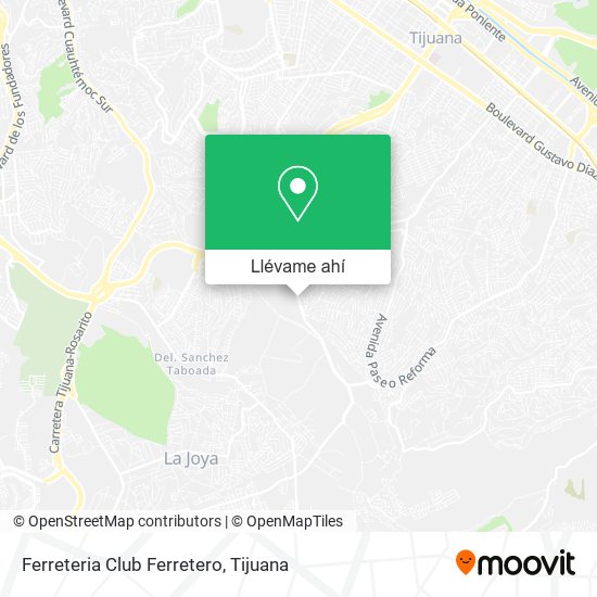 Mapa de Ferreteria Club Ferretero