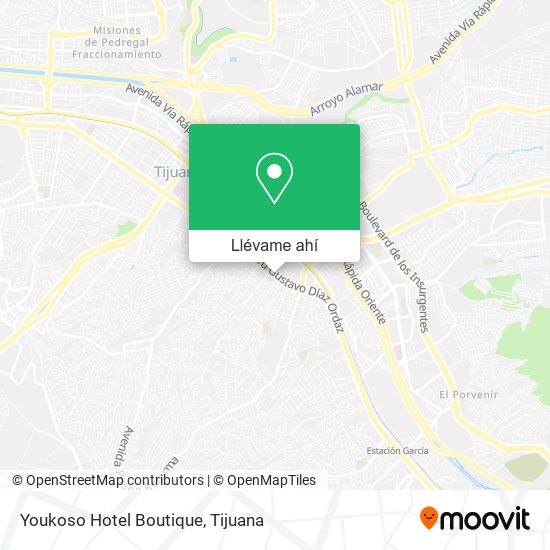 C mo llegar a Youkoso Hotel Boutique en Tijuana en Autob s