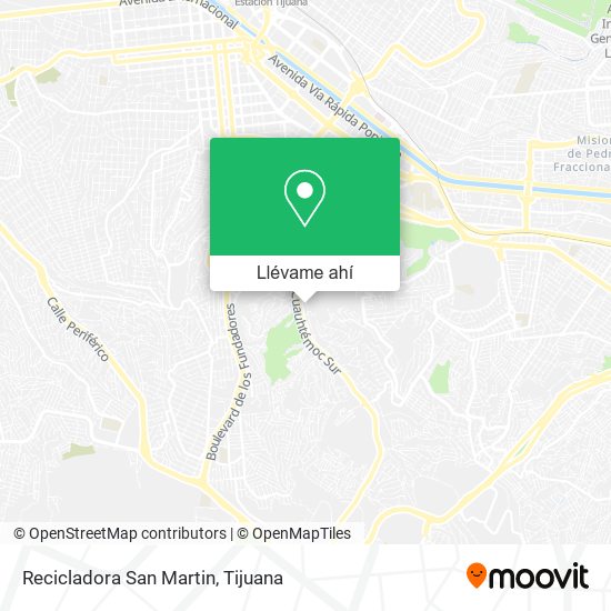 Mapa de Recicladora San Martin