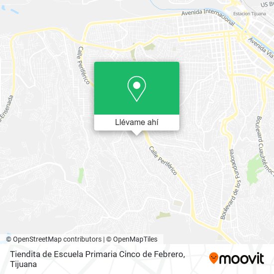 Mapa de Tiendita de Escuela Primaria Cinco de Febrero