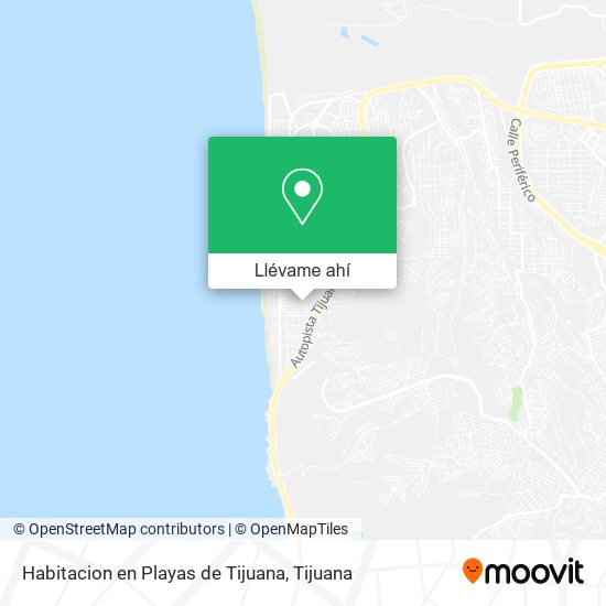 Mapa de Habitacion en Playas de Tijuana
