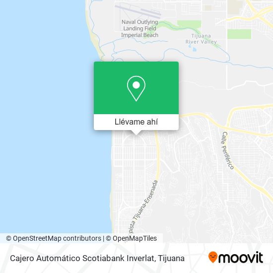 Mapa de Cajero Automático Scotiabank Inverlat
